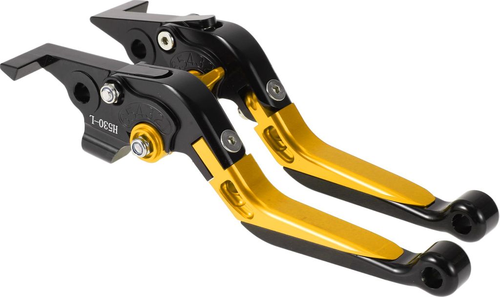 Kurz Lang Bremse Kupplung Hebel für Yamaha TMAX560 2019-2020 Verstellbarer Motorrad Lenker Bremshebel Aluminium Legierung Schwarz Kopf Gold Ton Griff