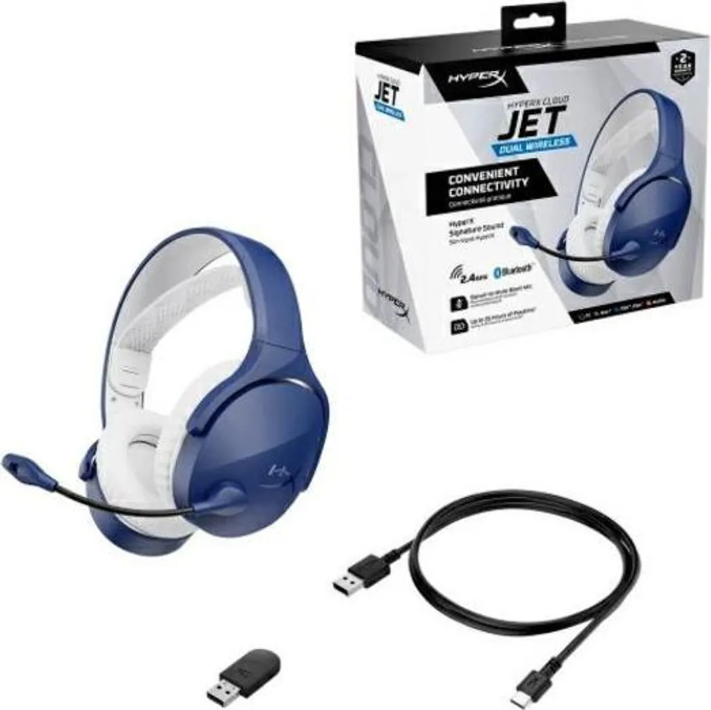 Casque gamer HyperX Cloud Jet Bluetooth pour session de jeu prolongée