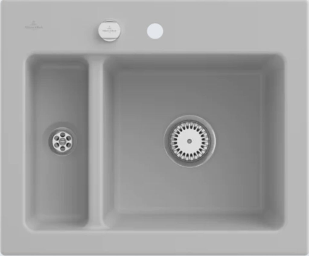 Villeroy & Boch Keramikspüle 678002SM, Subway 60 XM Einbauspüle - inkl.