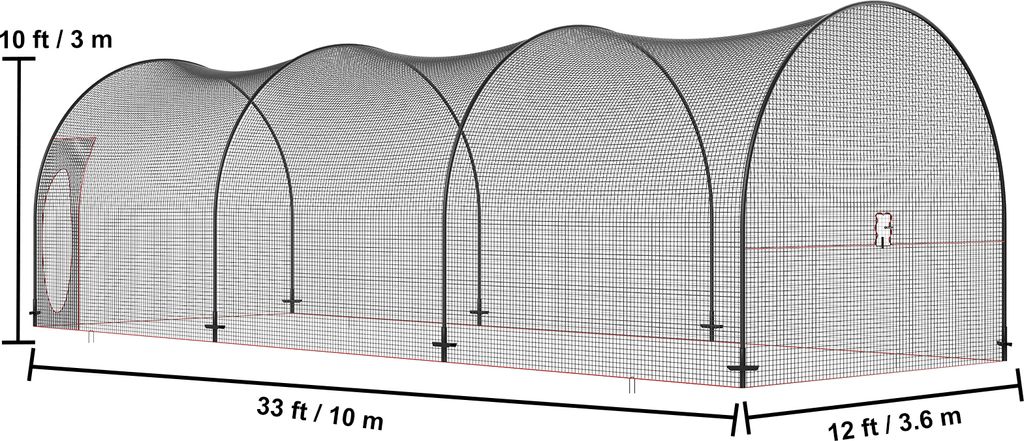 ZONLOLO Filet de baseball et softball portable de 1,8 x 1,8 m pour frapper ZONLOLO Filet de baseball et softball portable de 1,8 x 1,8 m pour frapper