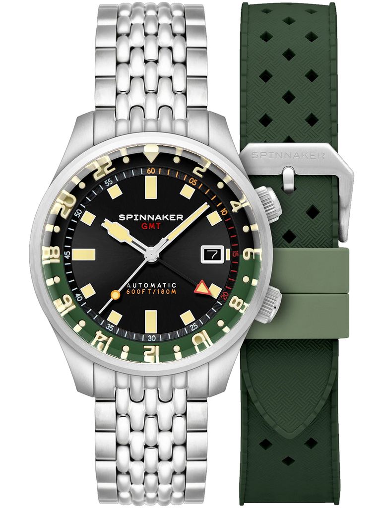 Spinnaker SP-5121-44 Herrenuhr Bradner GMT Automatik 42mm 18ATM