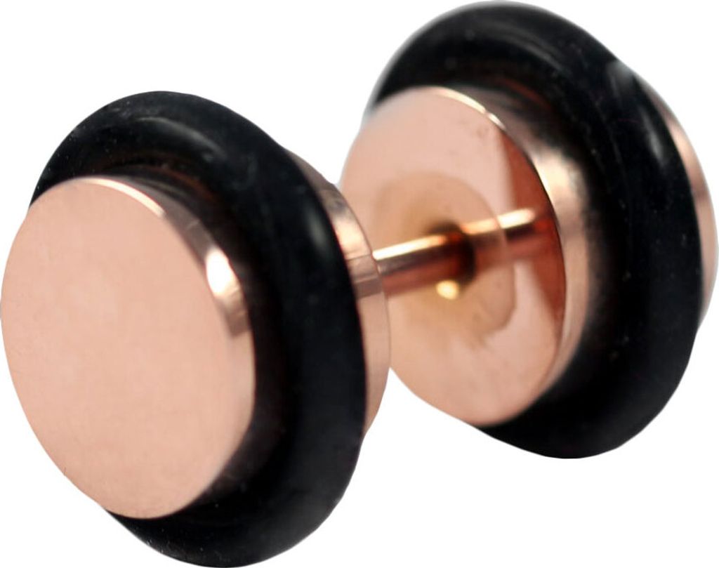 Fake Plug Ohrstecker Rosegold