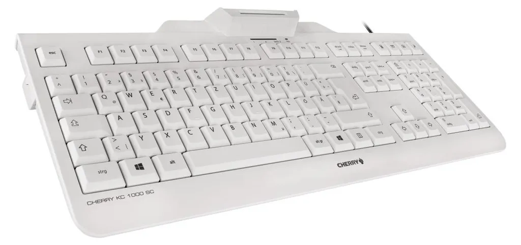 Cherry KC 1000 SC Clavier Filaire avec Lecteur de Carte à Puce Intégré