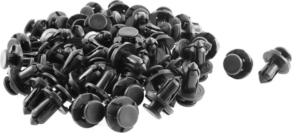 50Stk 21mm x 11mm Plastik Push-Type Kotflügel Verkleidung Befestigung Clips de