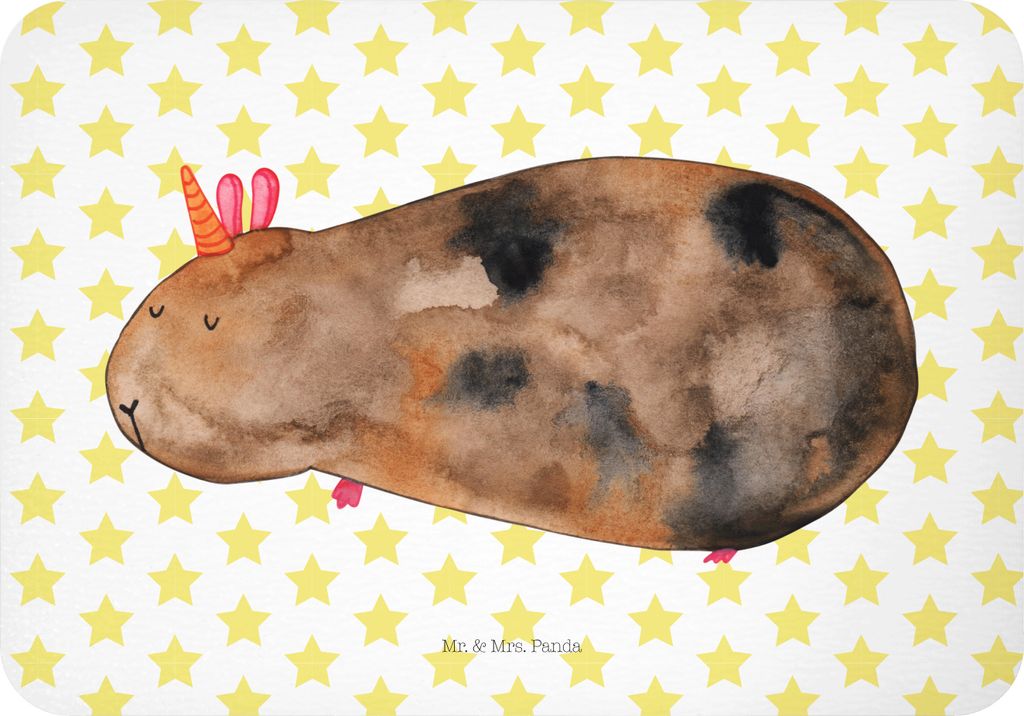 Mr. & Mrs. Panda Kühlschrankmagnet Einhorn Meerschweinchen - Weiß - Geschenk, designmagnet, Unicorn, Meerhörnchen, Meerschwein, haftmagnet, Pinn...