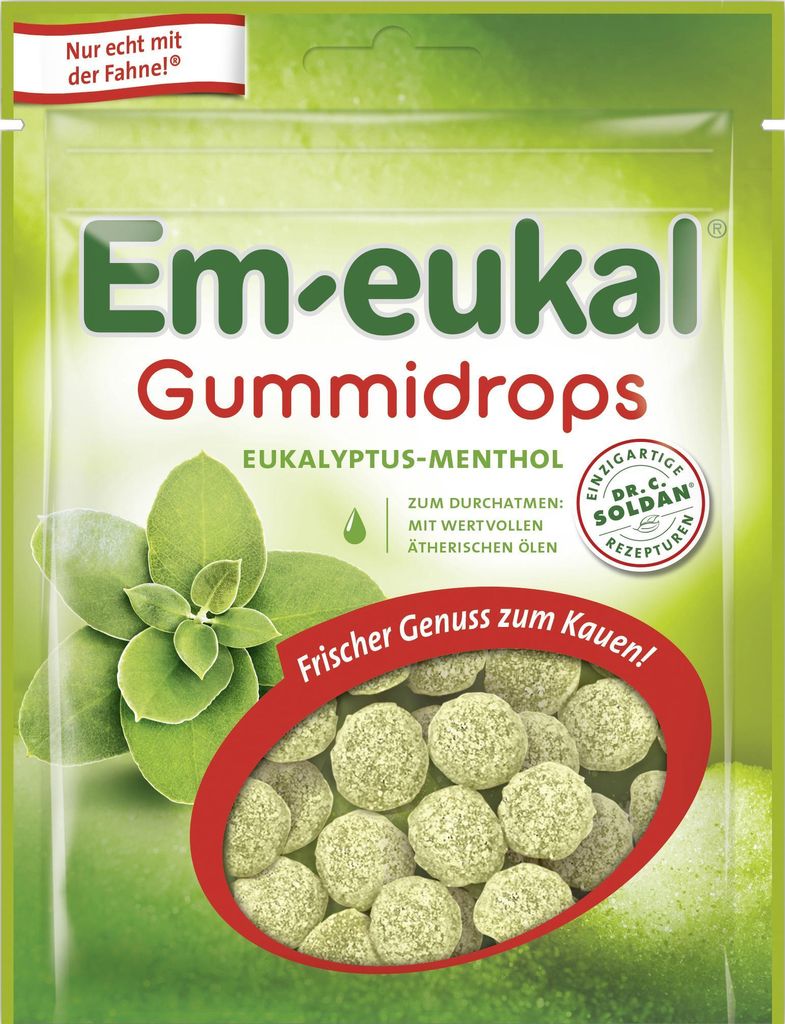 Em eukal Gummidrops Eukalyptus Menthol mit feiner Produktbild 