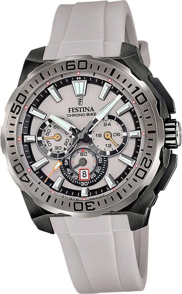 Festina Herrenuhr Chrono Bike Armbanduhr Kautschuk grau D2UF20726/1