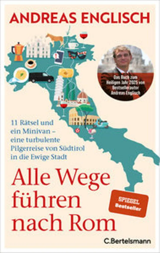Tableau Déco Style Typographique - Citation Alle Wege führen nach Rom Art