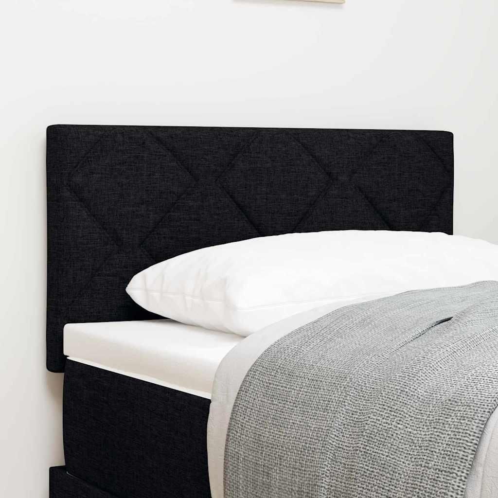 Möbel Kopfteil mit LED -Streifenleuchten Schwarz 80 cm Stoff - Kopfteile 3338176