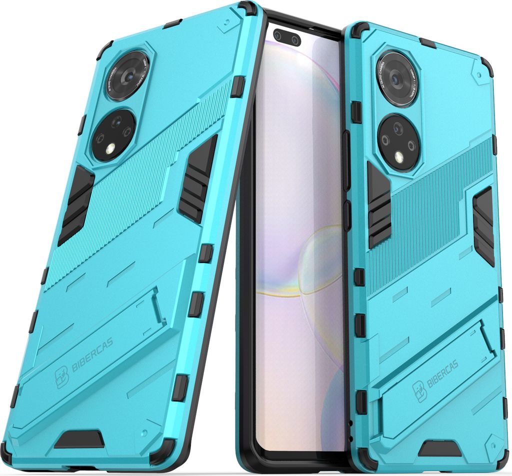 Armor Hülle für Huawei Nova 9 Pro /Honor 50 Pro, Hybrid PC TPU Bumper Stoßfestes Schutzhülle mit Standfunktion Blau