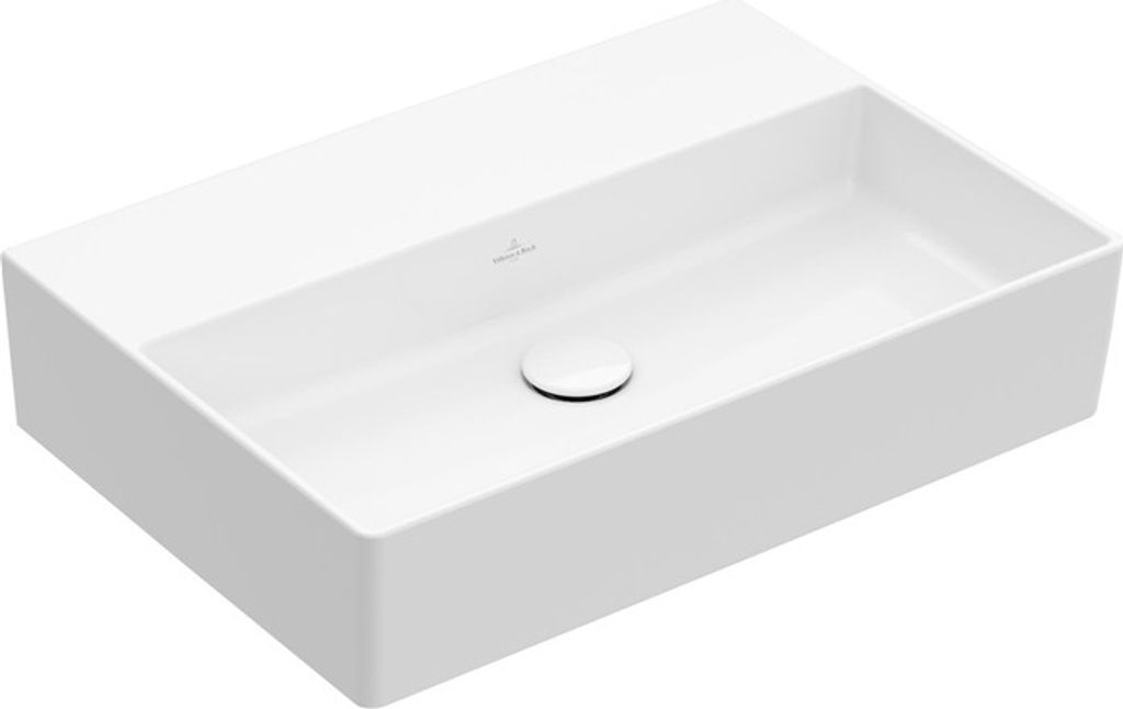 Villeroy & Boch Memento 2.0 Wandwaschbecken, ohne Hahnloch, ohne Überlauf, geschliffen, 600x420mm, 4A226FI4