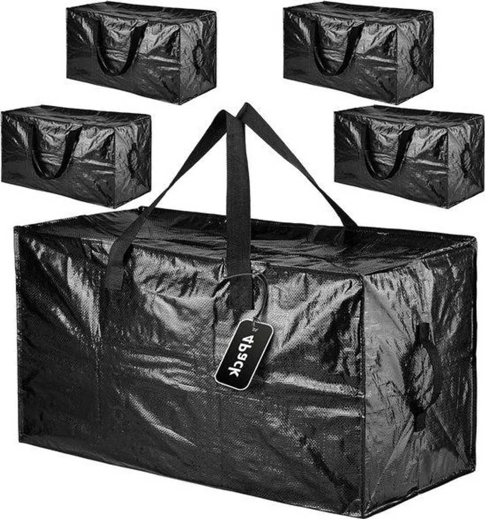 Sac de Transport Résistant et Imperméable Noir - Lot de 4 Grands Formats