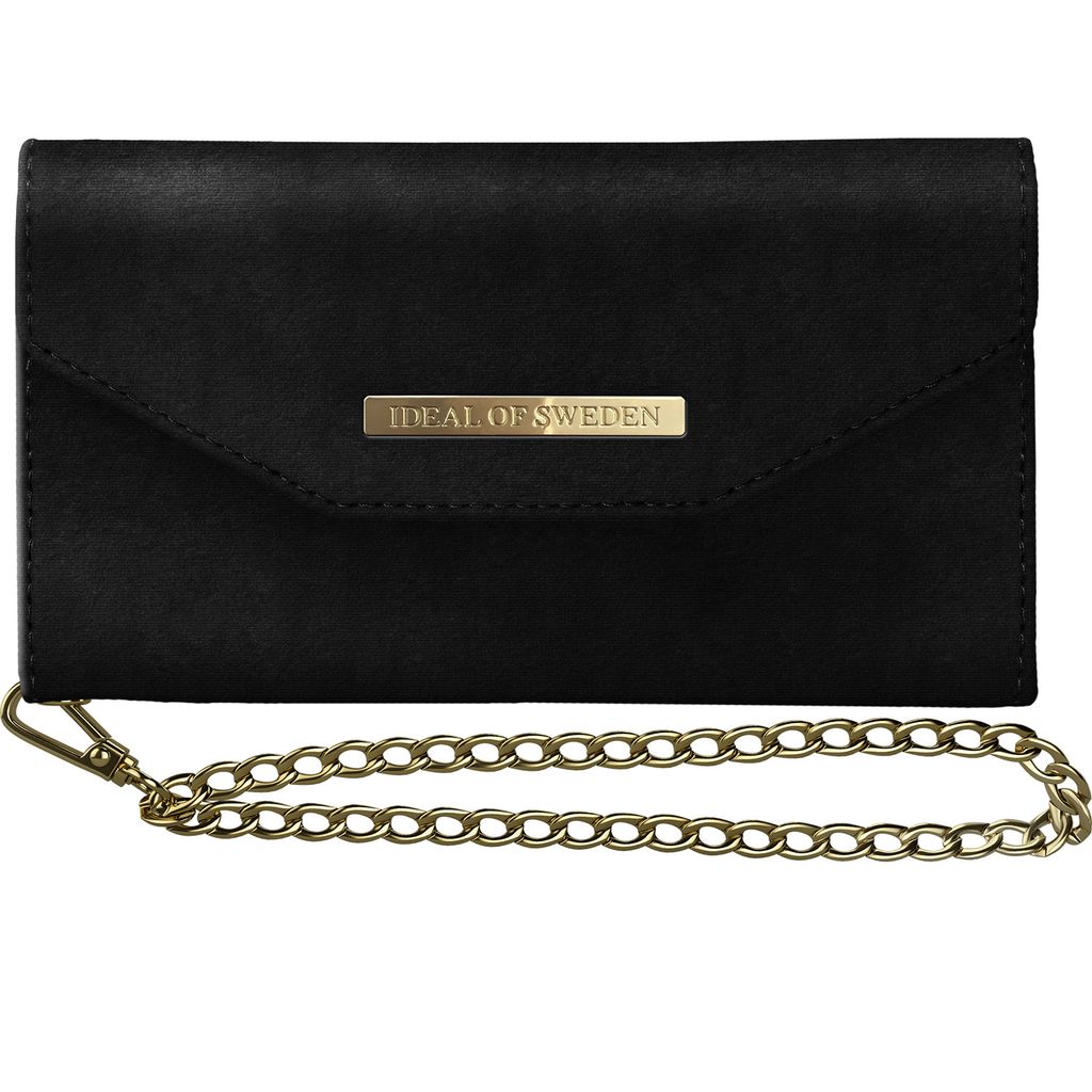 iDeal of Sweden Mayfair Clutch Velvet Schwarz für das iPhone Xs / X