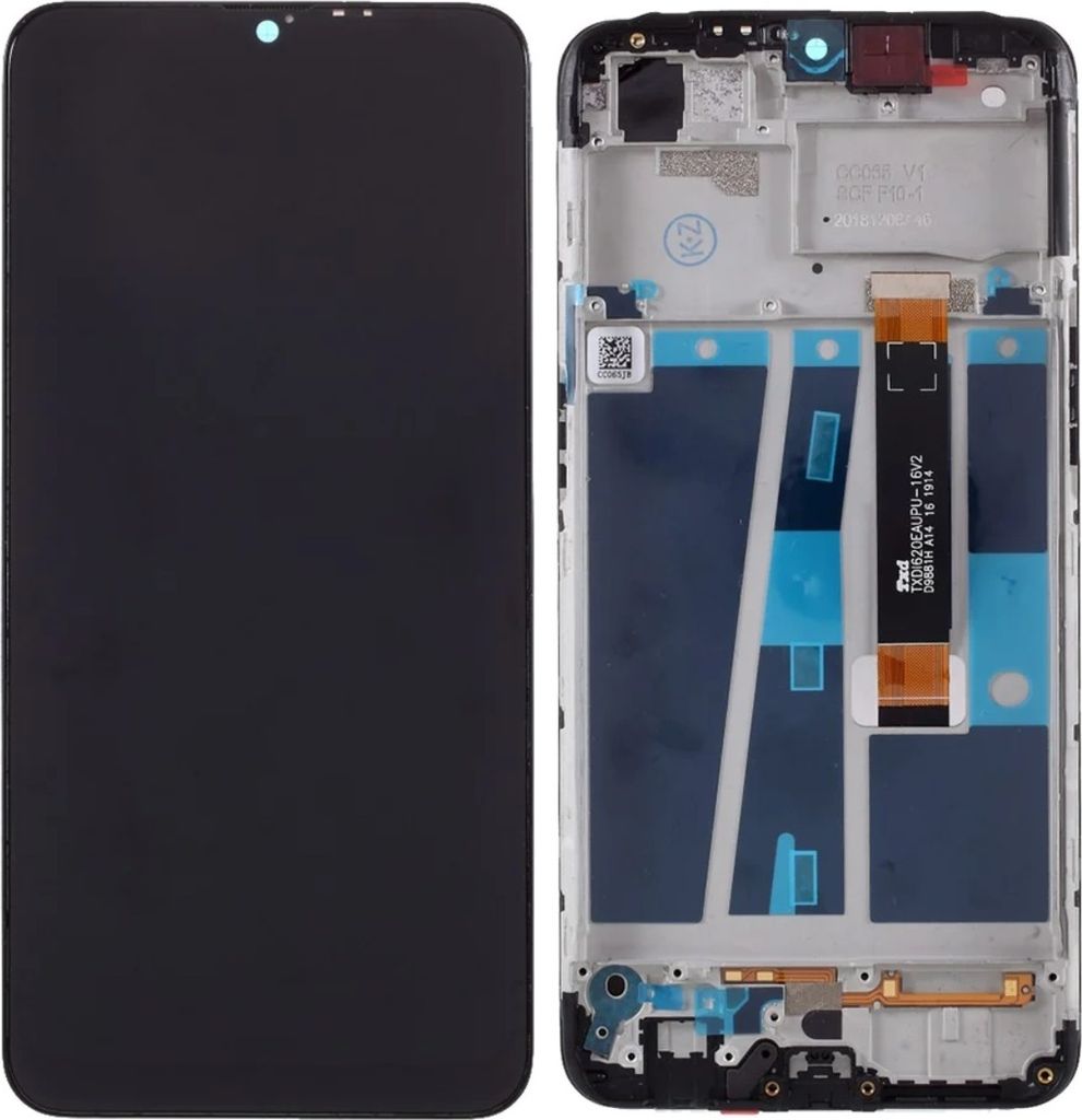 Original LCD-Display und Touchscreen, Ersatzbildschirm für Oppo A7 CPH1901 IPS Rahmen REF, Ersatzteile für Smartphone