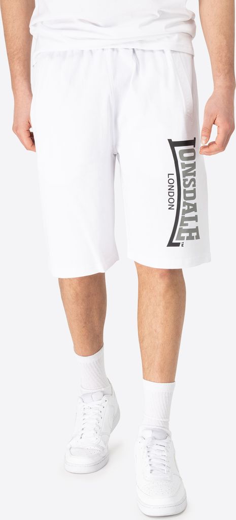Herren Shorts normale Passform LOGO JAM White/Grey/Black L Lonsdale