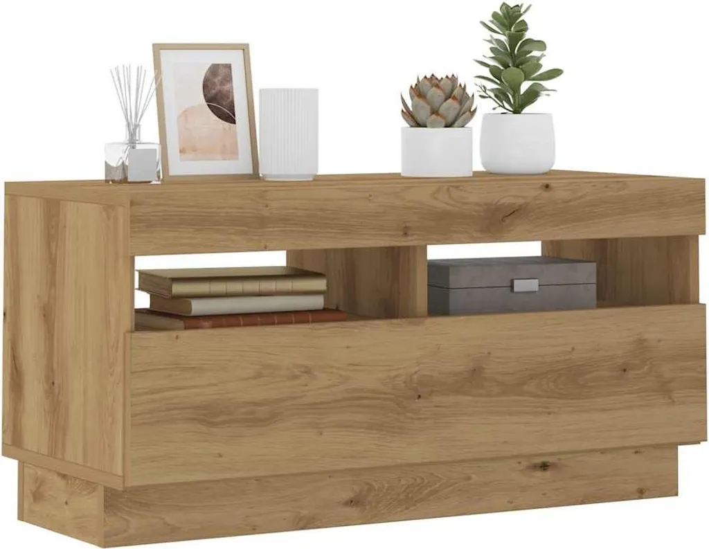 vidaXL Supporto TV LED 80x35x40 cm Rovere Artisan | Specifiche Tecniche - 4