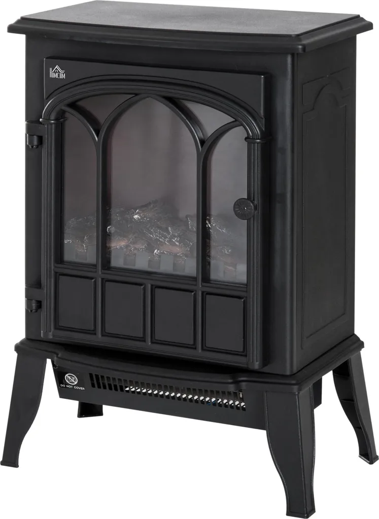 Poêle électrique sur pied 2000W silencieux avec flammes LED réglables
