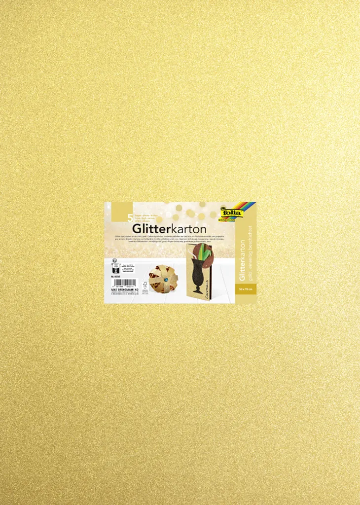 PATIKIL 20 Fogli Cartoncino Glitter Oro, A4 250gsm Rettangolo
