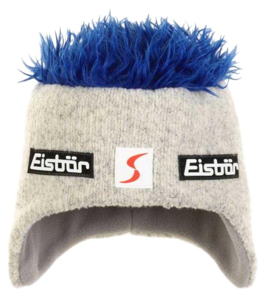 Eisbär Cocker SP Uni Wuschelhaarmütze Naturmeliert/Blau, Produktbild 