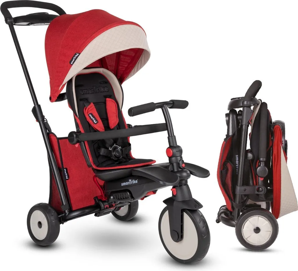 Tricycle Evolutif Pliable smarTrike STR5 Rouge pour Bébé dès 9 mois