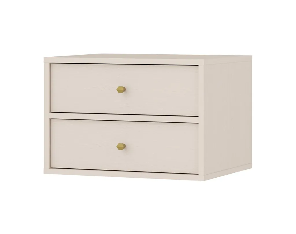 Comodino IROS 4 Beige Oro Premium | Arredo Notte Alta Qualità