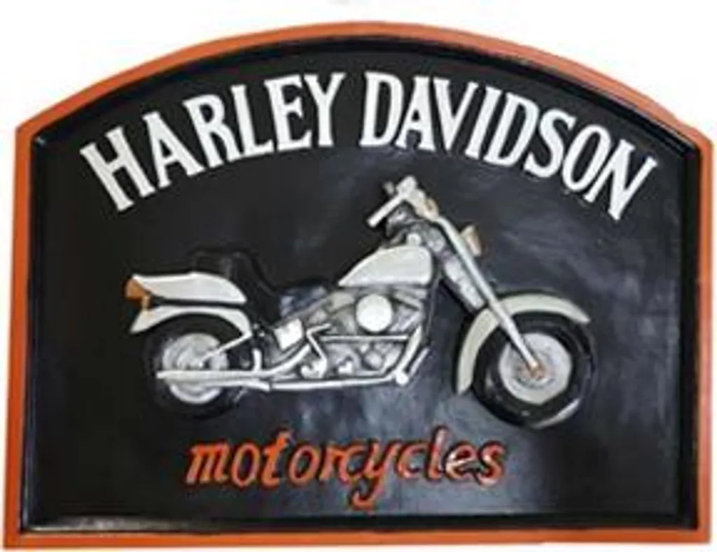 Décoration Murale Originale Statue Moto N106 - Panneau Deko 54x45