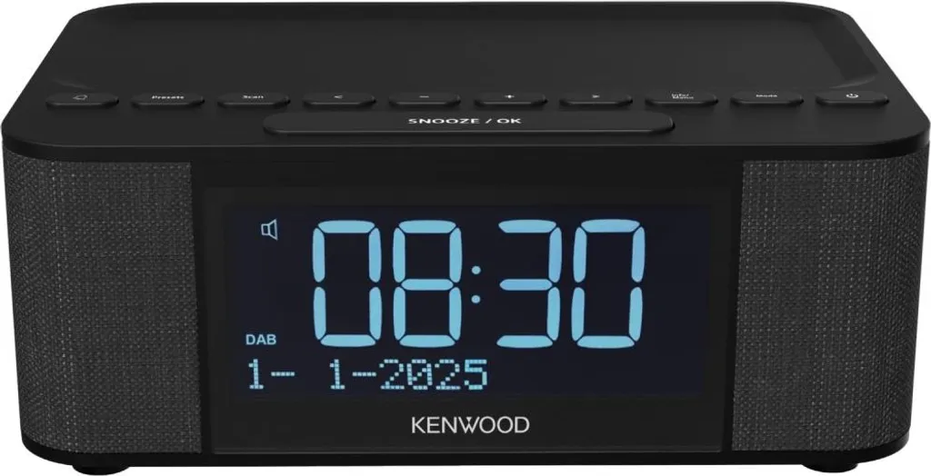 Kenwood CR-ST55DAB radiosveglia nera Funzione ASA, FM/DAB+, Bluetooth, USB