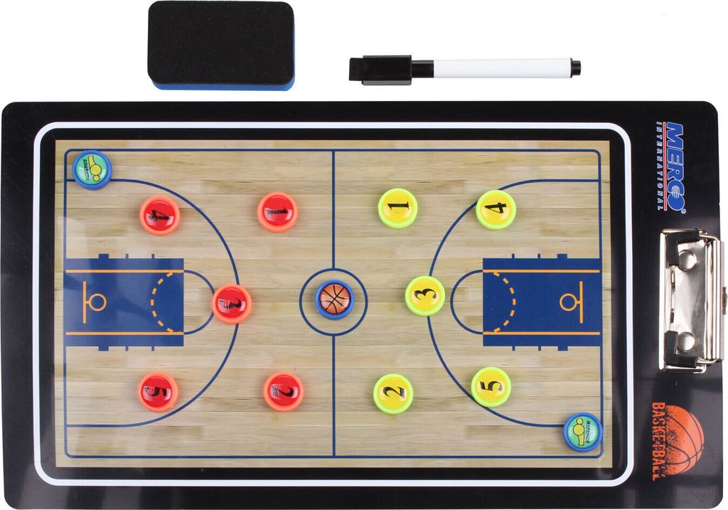 Basketball 65 magnetische Trainingstafel, mit Clip