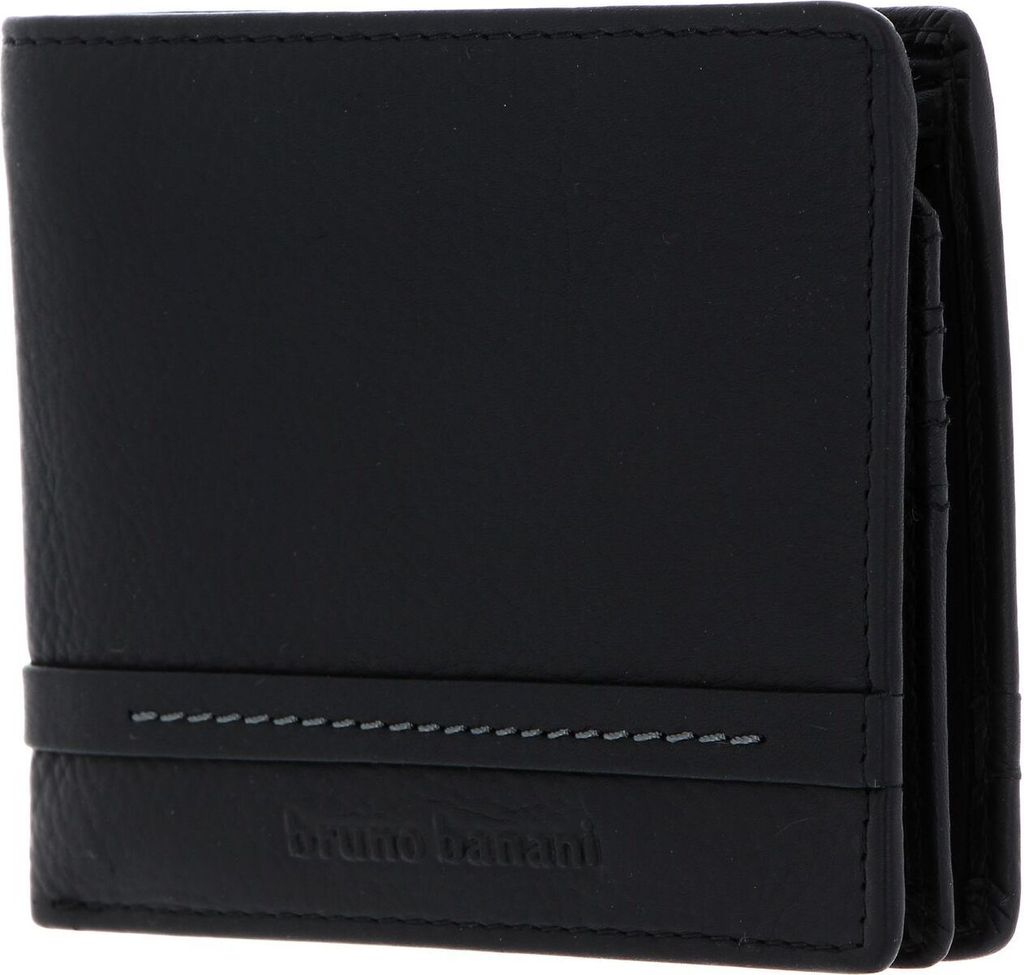 bruno banani Leder Geldbörse Atlanta Wallet Black schwarz Produktbild 