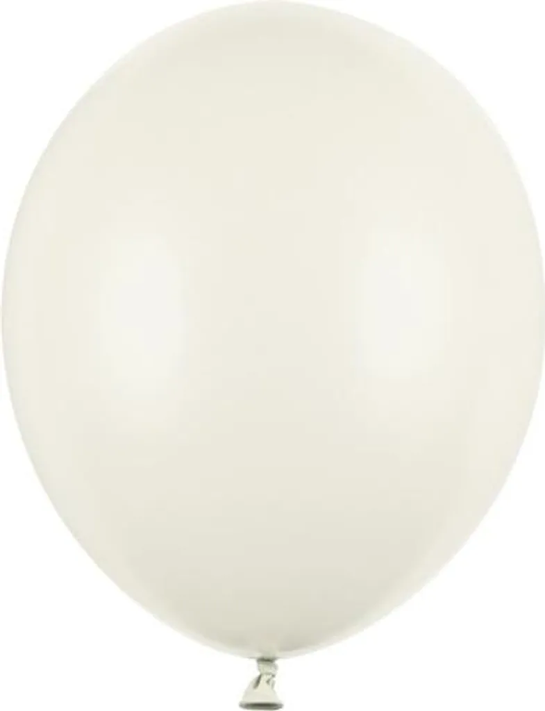 Ballons de baudruche crème 30cm en latex résistant - Lot de 100 pièces