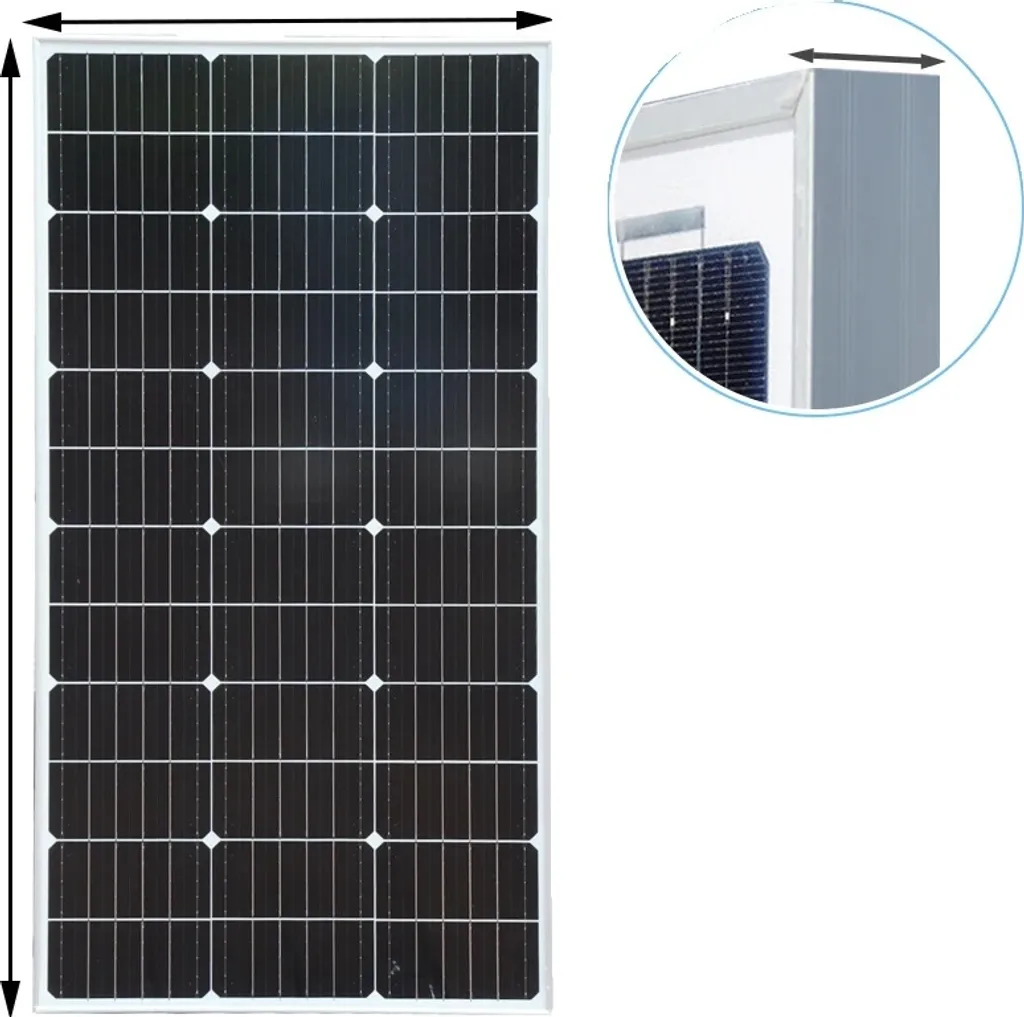 Pannello Fotovoltaico Marino WUZECK 100W - 24% Rendimento per Barca