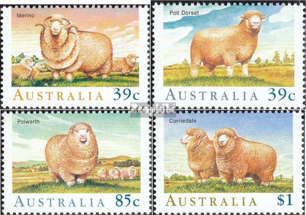Briefmarken Australien 1989 Mi 1146I-1149I (kompl.Ausg.) postfrisch Schafe
