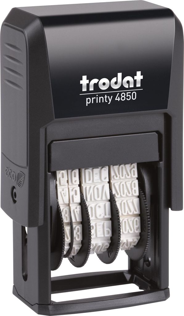 trodat Datumstempel Printy /L1 Lagertext+Kissen bl-rot 4850 Produktbild 