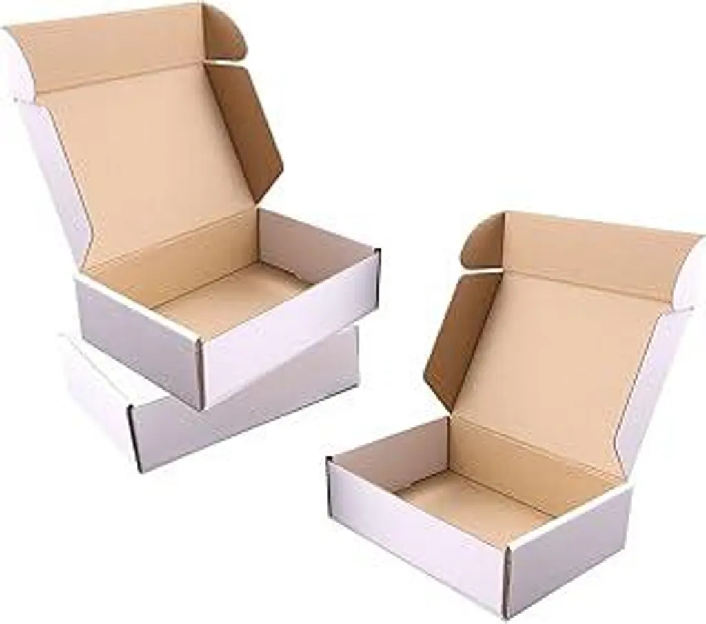 Scatole 12x9x4 per Spedizioni Sicure: 10 Pezzi Bianchi con Sigillo