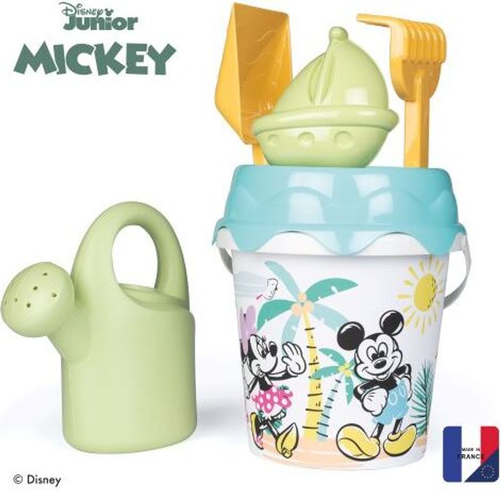 Smoby Green Micky Eimergarniturmit Gießkanne aus Biokunststoff