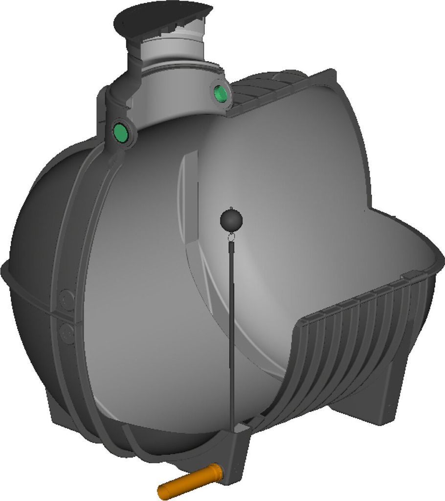 Retentionszisterne 7500 Liter AQUA-STORM gepr. Drossel 1"