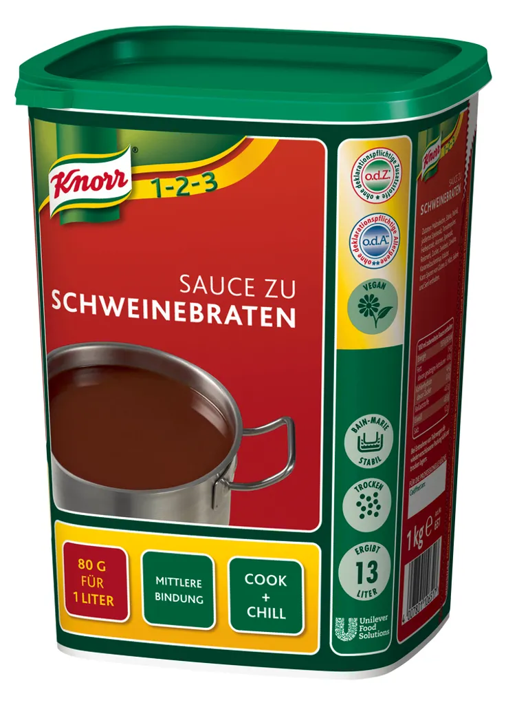 Knorr Sauce Delikatess pour Rôti de Porc - Boîte de 3 x 250ml Savoureuse