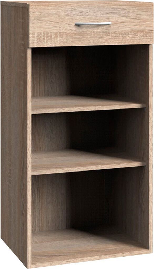 Bücherregal Standregal Regal Multiraumkonzept 80x40x98cm Eiche sägerau