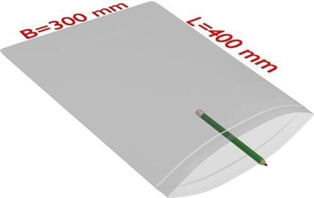 Druckverschlussbeutel Maße 300x400mm Stärke 90μ PE transparent TRANSPAK