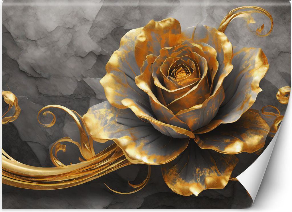 Vlies fototapete Rosengold Musik 300x210 cm Feeby Gold inkl. Kleber einfache Montage