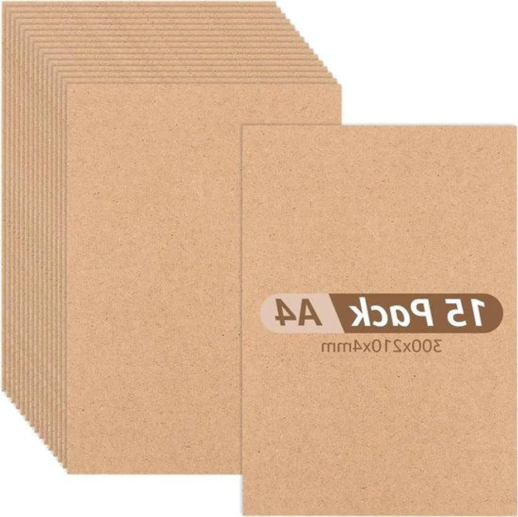 Panneaux MDF 4mm marron 30x21cm pour vos créations de maquettes laser