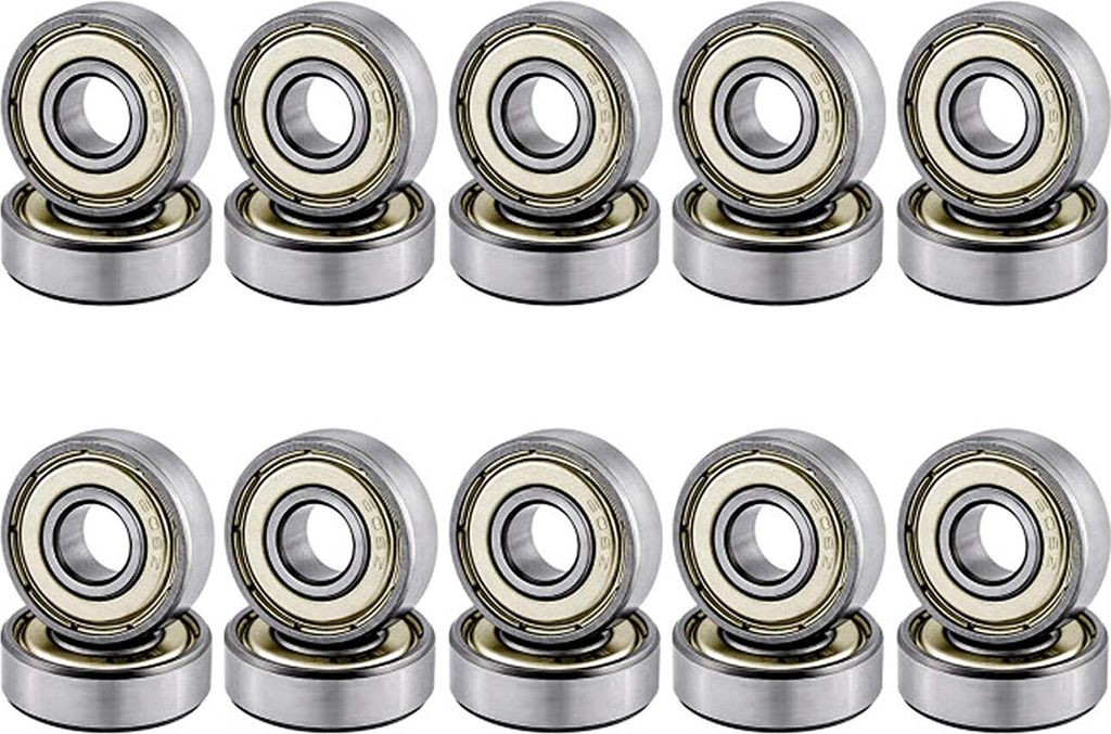 20 Pack 608 ZZ Kugellager, 608zz Metall Double Shielded Produktbild 
