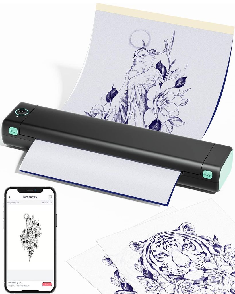 Phomemo M08F imprimante de tatouage imprimante de pochoir Image du produit 