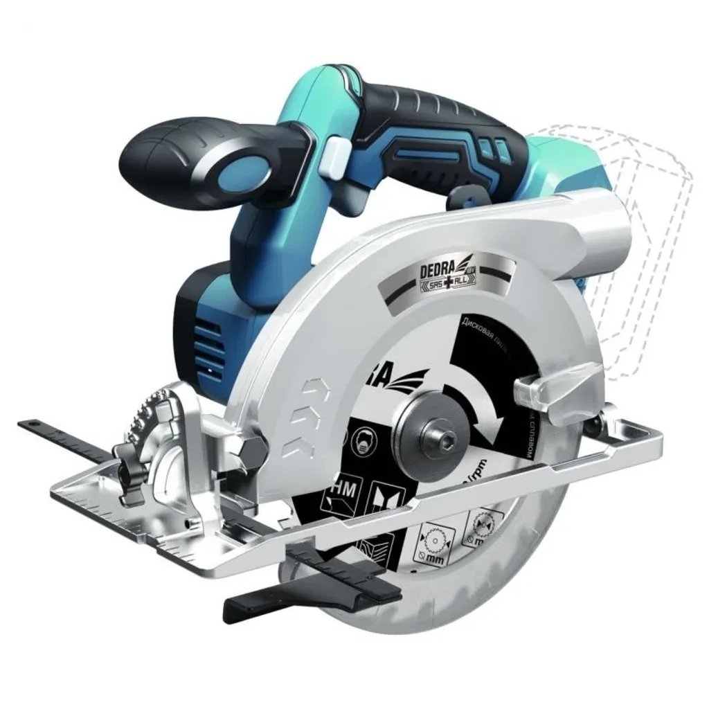 Scie Circulaire 18V SAS+ALL DED7164 - Outil sans Fil Haute Performance