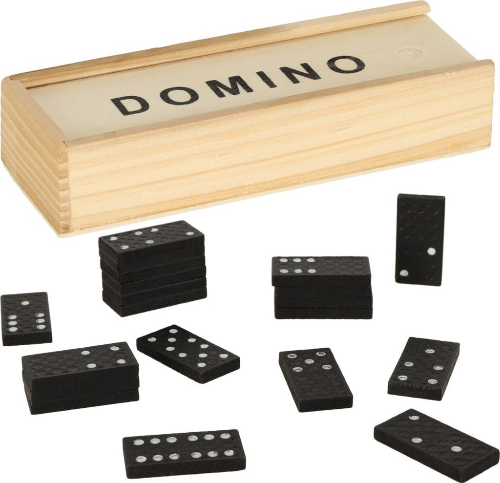 Dřevěné domino rodinná hra + krabice Obrázek produktu 15