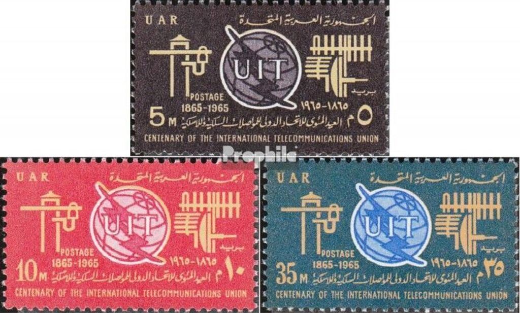 Briefmarken Ägypten 1965 Mi 790-792 (kompl.Ausg.) postfrisch ITU