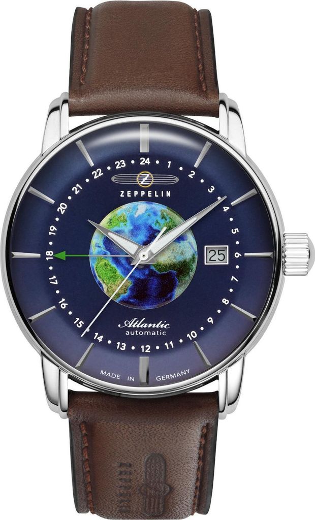 Zeppelin 8468-3 Atlatnic Automatik GMT Herrenuhr 43mm 5ATM