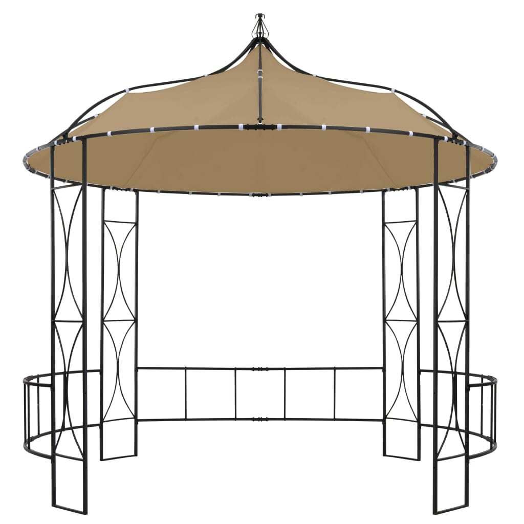 vidaXL Pawilon 300x290 cm Taupe Okrągły Zdjęcie produktu 