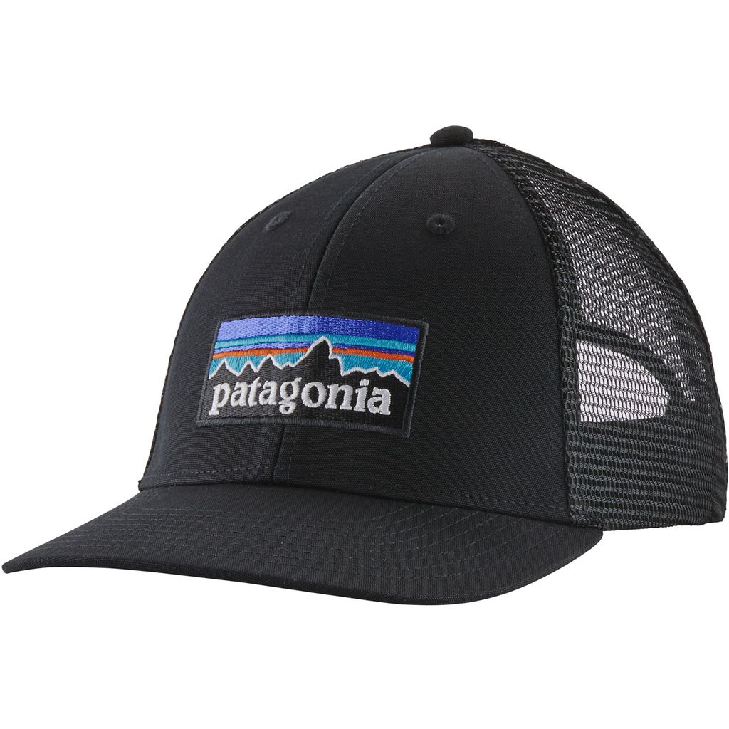 Patagonia P-6 Logo LoPro Trucker Hat Black .