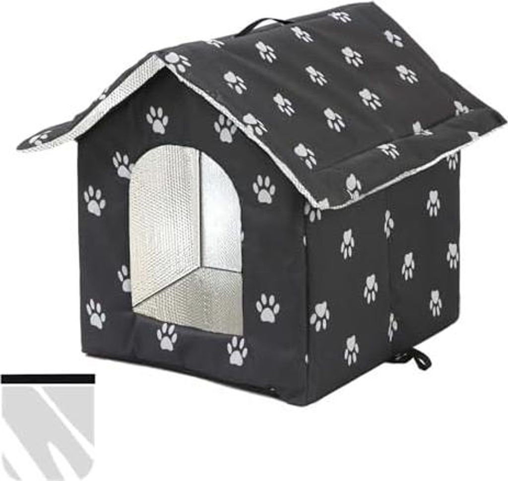 Katzenhaus Outdoor Winterfest, Katzenhöhle für Draußen, Katzenhaus Für Draußen Wasserdicht, Kombiniert isolierte Aluminiumfolie Mit abnehmbare...